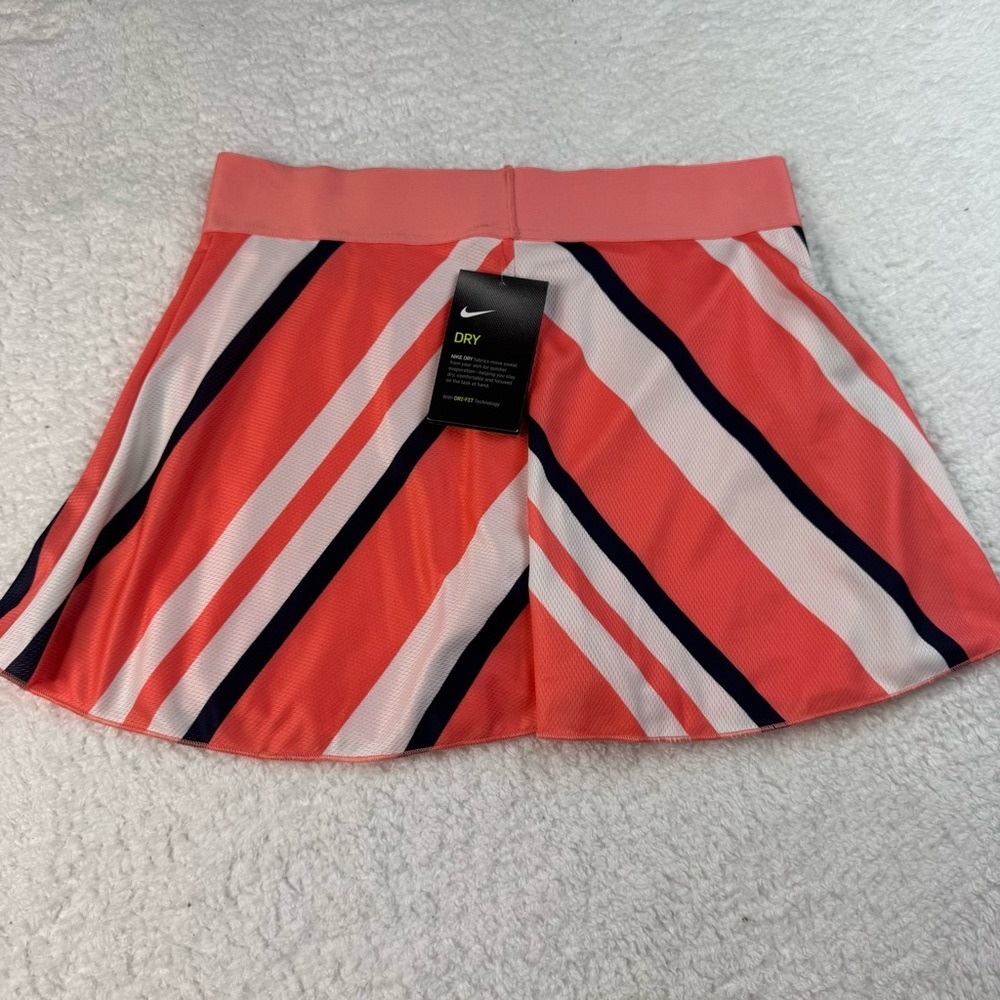 Nike Court Dry Tennis Skirt Women S Sunset Pulse Striped Dri-FIT Active NWT